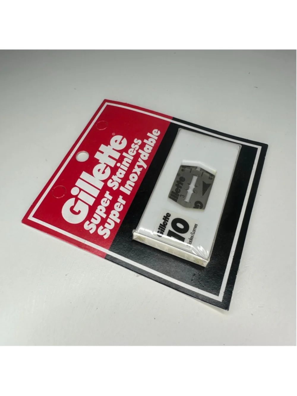 Vintage New in Box Men's Gillette Super Stainless Shaving Blades 10 Pack